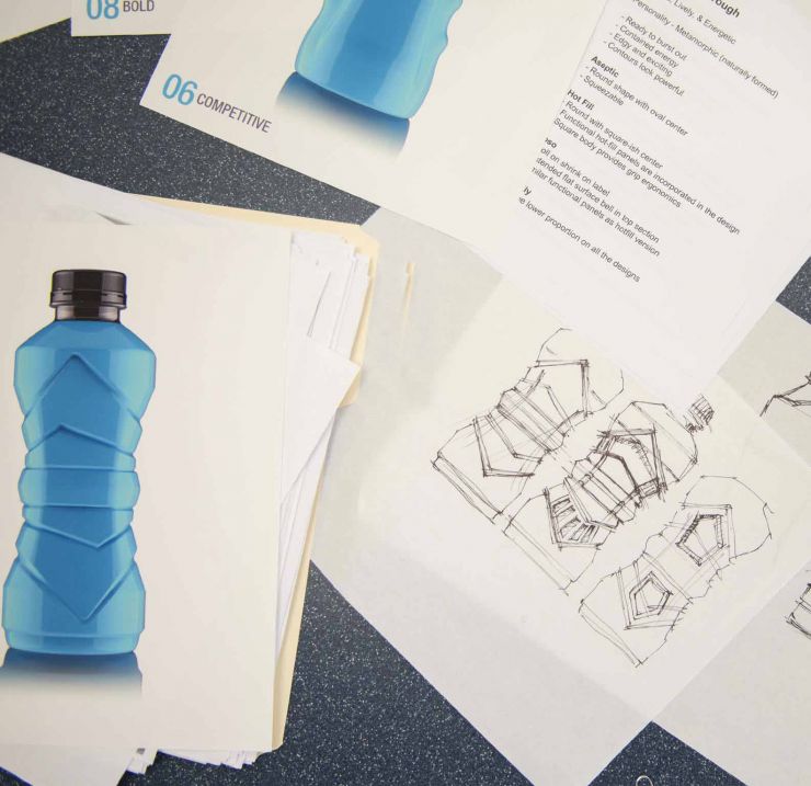 Bottle design sketches